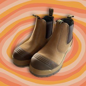 RockRooster Steel Toe Leather Work Boots